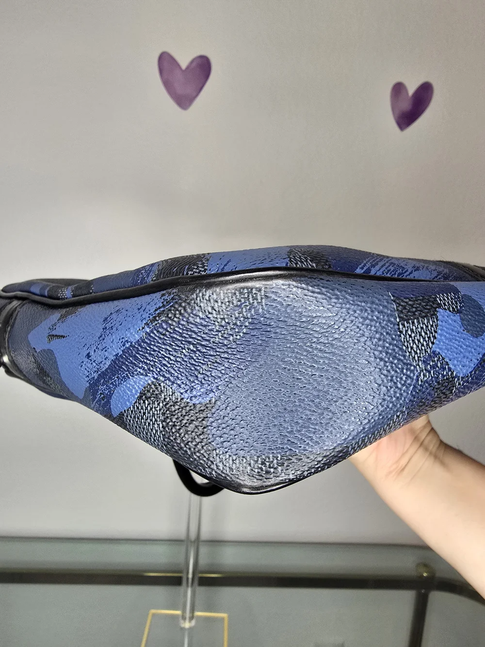 Damier Blue Camouflage Briefcase Or Documents Bag